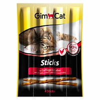 Gimсat Sticks м'ясні палички для кішок ПТИЦА та ПІЧЕНЬ, 4 шт., фото 2