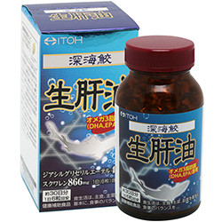 ITOH олія печінки глибоководної акули, сквален, Omega 3, DHA, EPA, 180 м'яких капсул на 30 днів. До 12/2026