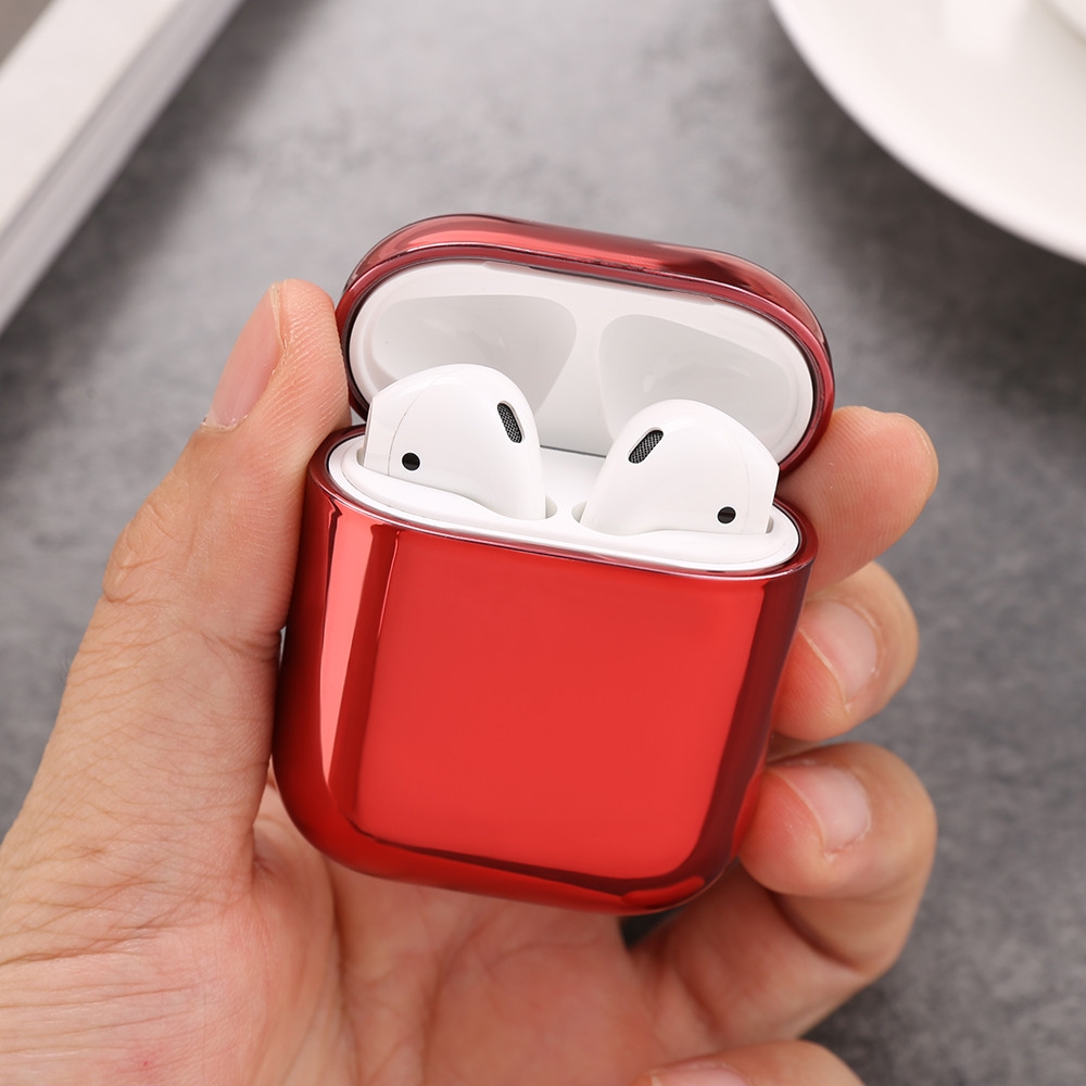 Чохол - Airpods Apple. Червоний . Хром