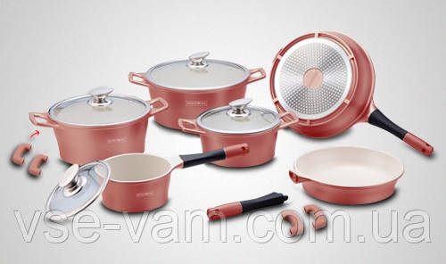 Набір каструль Royalty Line RL-ES1014C 16pcs
