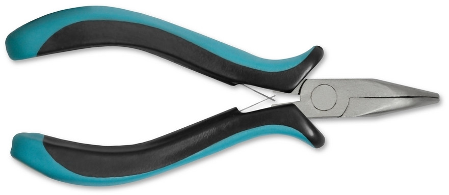 Тонкогубці діелектричні вигнуті Cr-V 125мм Berg 44-525 |плоскогубці пасатижі тонкі Тонкогубцы диэлектрические изогнутные Cr-V, фото 1