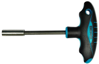 Викрутка - тримач насадок S2 Т-подібна ручка,магнітна Berg 47-256 |Отвертка - держатель насадок S2 Berg