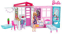 Переносний фантастичний розкладний будинок Барбі з лялькою. Barbie Doll and Dollhouse