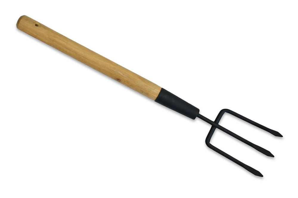 Вилка посадкова дерев'яна ручка 450мм Technics 71-062 |Вилка посадочная деревянная ручка 450мм Technics
