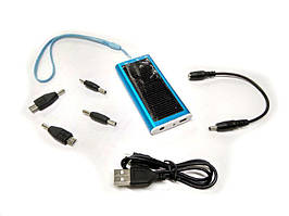 Універсальна мобільна батарея Solar 1350mAH 5.5 V блакитний