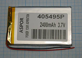 Акумулятор універсальний Li-Pol, 4.0*54*95мм Aspor (2400 mAh)