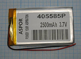 Акумулятор універсальний Li-Pol, 4.0*55*85мм Aspor (2500 mAh)