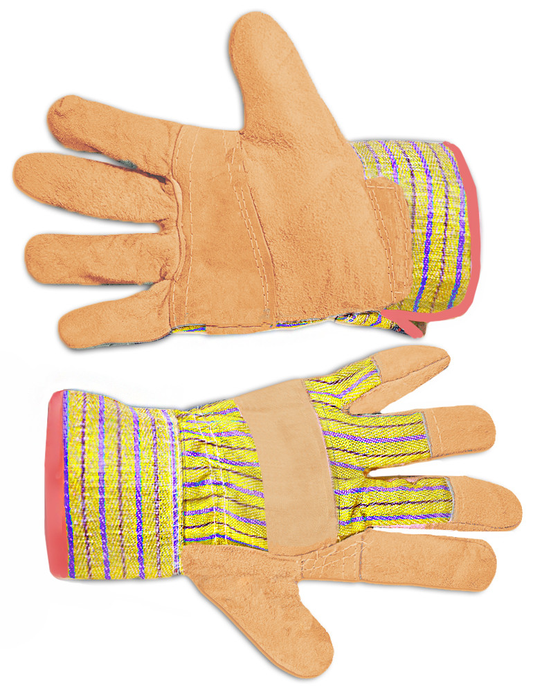 Рукавички робочі замшеві жовті Technics 16-151 |Перчатки рабочие замшевые желтые Technics, фото 1