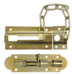 Набір шпінгалет і ланцюжок безпеки 7,5мм d=8мм Technics 69-988 |Набор шпингалет и цепочка безопасности 7,5мм d=8мм Technics