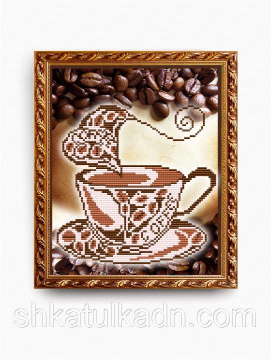 Схема для вишивки бісером Ароматний кави, фото 1