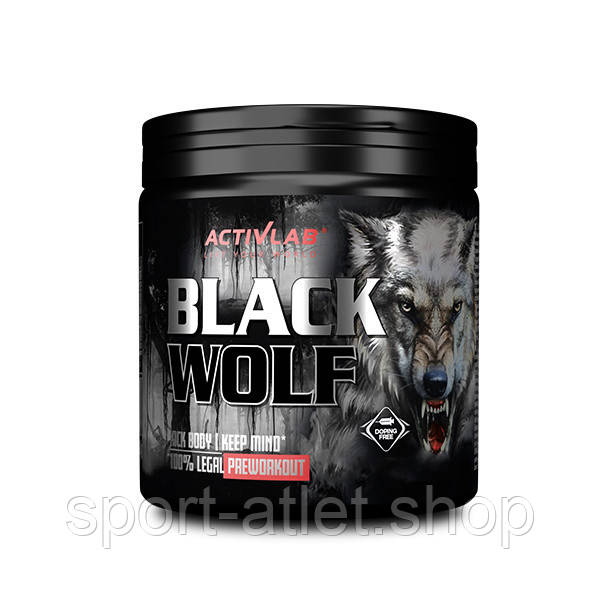 Передтренувальний комплекс ActivLab Black Wolf, 300 грам фруктовий - Чорна смородина, фото 1