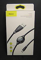 Кабель USB Baseus Big Eye цифровий дисплей iPhone 8 (CALEYE-01) чорний 1м.