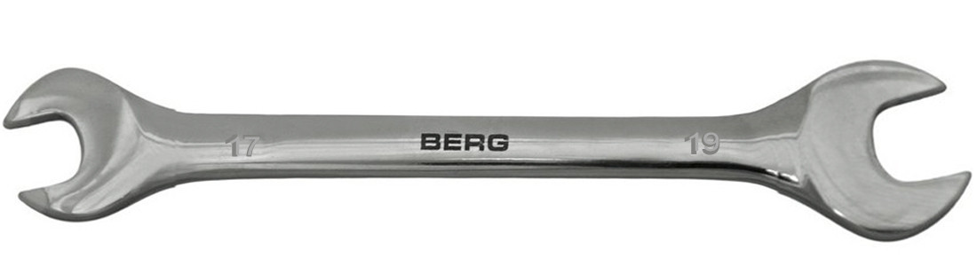 Ключ рожковый Cr-V 17x19мм Berg 48-110 - фото 1 - id-p337454541