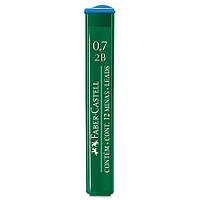 Грифель 0,7 мм 2B 12 штук у пеналі Faber-Castell 9127