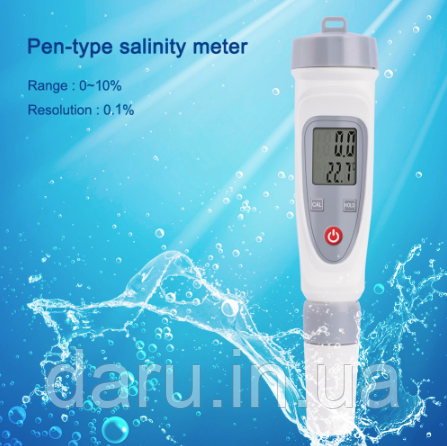 Портативний вимірювач солоності ST-10( salinity meter) солоних вод , продуктів.