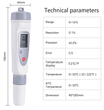 Портативний вимірювач солоності ST-10( salinity meter) солоних вод , продуктів., фото 3