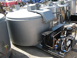 Охолоджувач молока відкритого типу DeLaval 400 л з б/у компресором