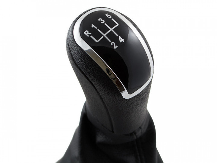Ручка кпп з чохлом лаштунки 5 ступенів Skoda Octavia Tour 1.8 t, 1.9 tdi, 2.0 чорна, фото 1