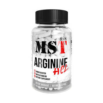 Амінокислота Аргінін (гідрохлорид) MST Arginine HCL (90 caps)