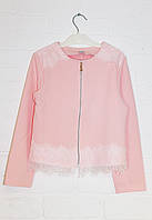 Болеро для дівчинки на блискавці рожеве 122-134