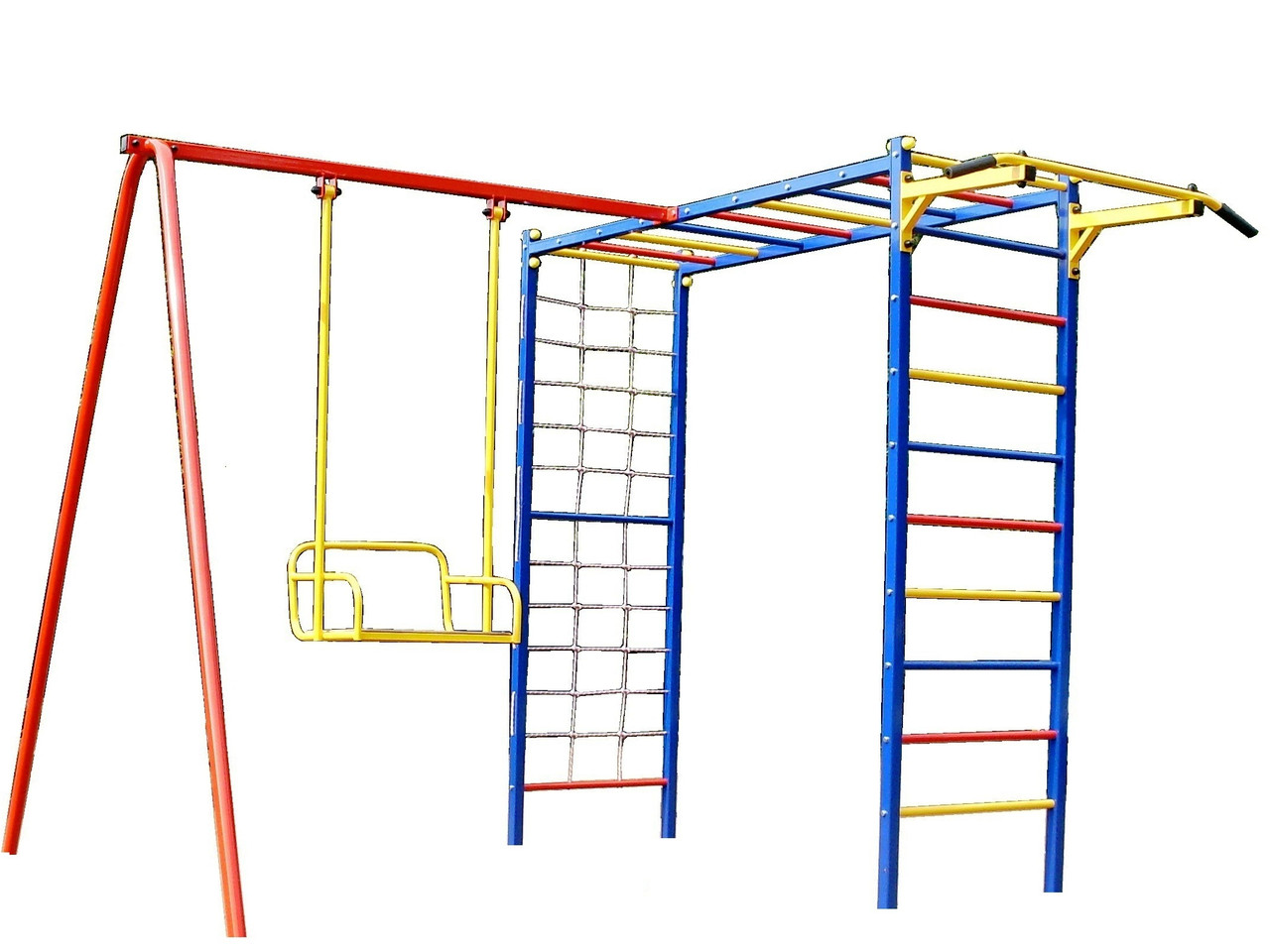 Дитячий спортивний комплекс для вулиці з гойдалками, фото 1