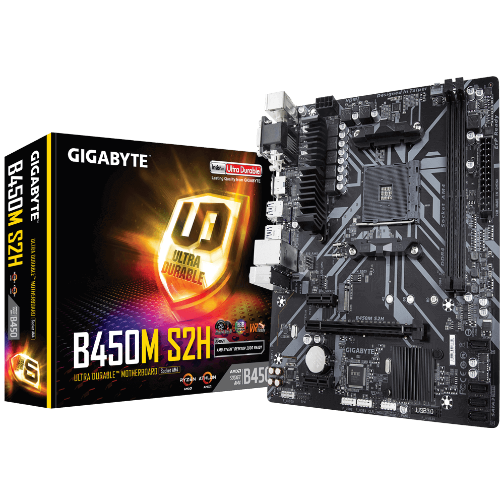 Материнська плата Gigabyte B450M S2H