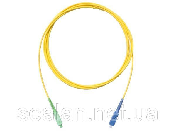 Патчкорд оптичний гібрид SC/APC-SC/UPC 3мм SM 3м G657A ValCord