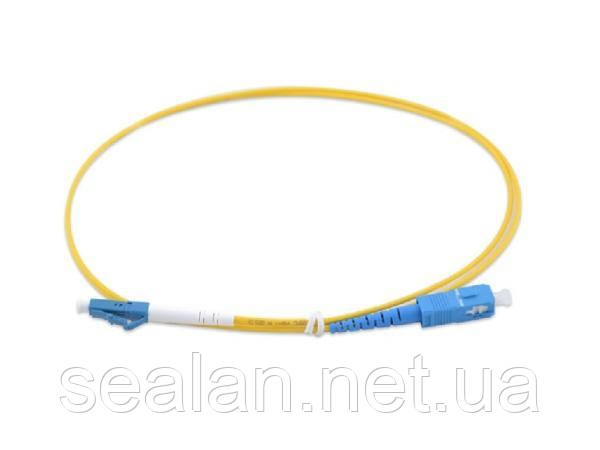 Патчкорд оптичний гібрид LC/UPC-SC/UPC 3мм SM 1м G657A ValCord