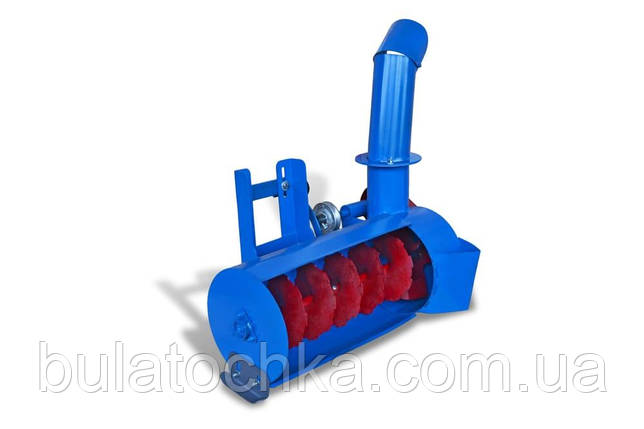 Снігоприбирач (0,6 м) для мотоблока з ремінним приводом (ліворуч), фото 1