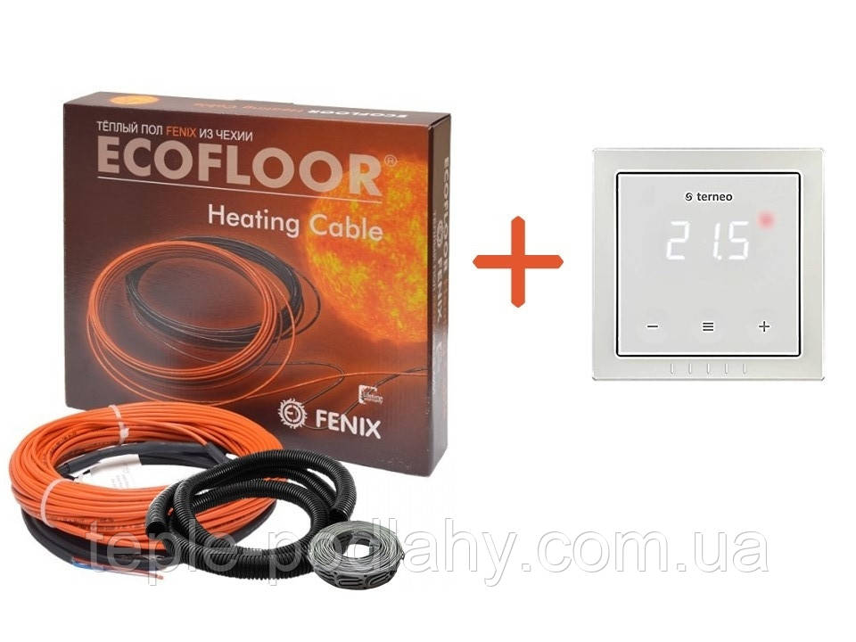 Кабель нагрівальний Fenix ADSV182600 ( 15 м2 ) + Terneo S (KIT7714)