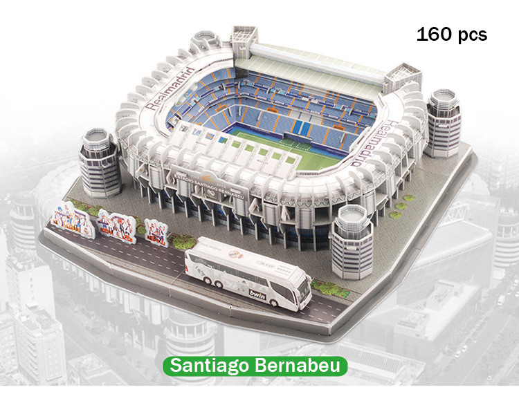 3D пазл Футбольний стадіон Santiago Bernabeu Real Madrid, фото 1