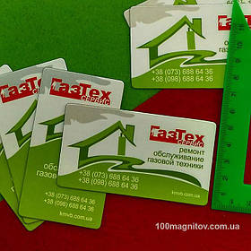 Магнитные визитки под заказ. Размер 90х50 мм 4