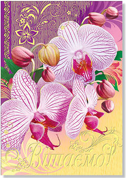 Листівка одинарна поштова "Вітаємо!" (рос. мова), № 2248р