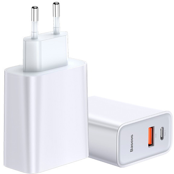 Сетевое ЗУ Baseus Speed PPS Quick Charger Type-C, White (CCFS-C02), фото 1