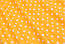 Бязь із білим горошком 1 см на жовто-помаранчевому фоні (№201), фото 5