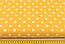 Бязь із білим горошком 1 см на жовто-помаранчевому фоні (№201), фото 2