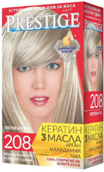 Крем-фарба для волосся Vip's Prestige "208 Перлинний"