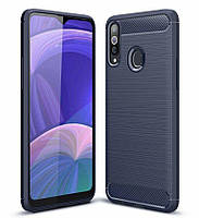 Чохол Carbon для Samsung Galaxy A20s / A207F бампер оригінальний Blue