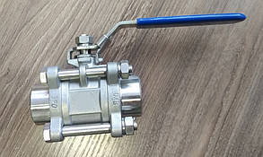 Кран нержавіючий приварний 1/2" (DN15) AISI 316