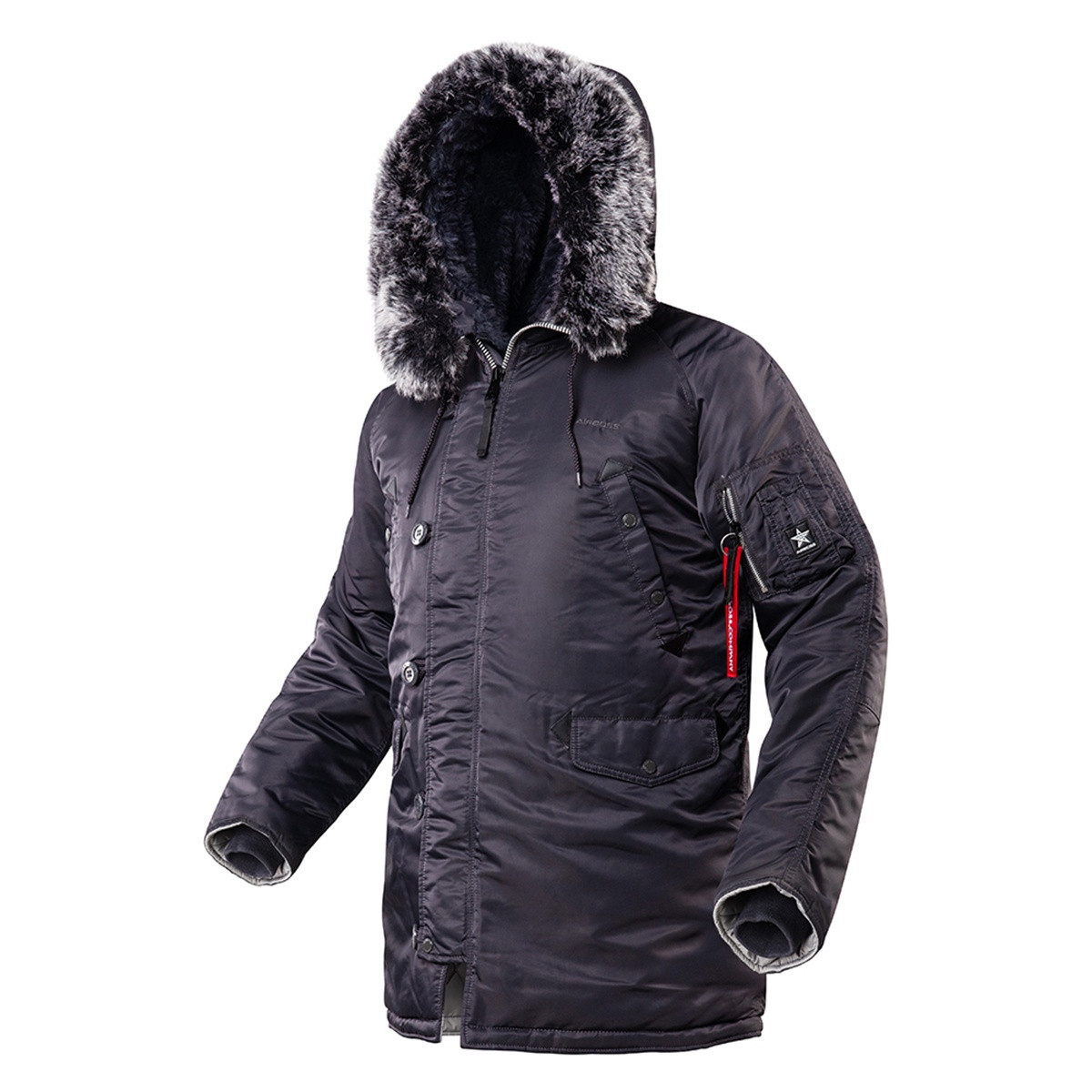 Чоловіча зимова куртка аляска Airboss Winter Parka 171000123221 (темно-сіра)