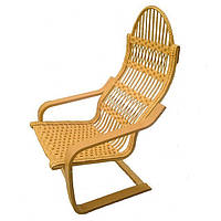 Крісло гойдалка плетене пружинне з лози та бука