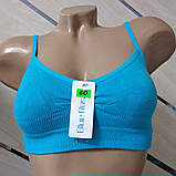 Топ спортивний підлітковий без поролону. Мікрофібра. Чашка А-В 6 кольорів, фото 6