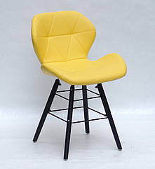 Стілець INVAR Q - BK ЕК ЖОВТИЙ 12