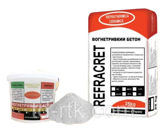 Вогнетривка маса STUFFMIX-60, фото 1