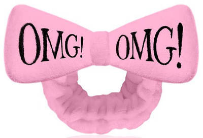 Косметична пов'язка для волосся Double Dare OMG! Light Pink Hair Band (рожева)