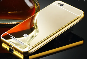 Чохол бампер для Xiaomi Mi5c дзеркальний золото