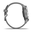 Смарт-годинник Vivoactive 4S  Silver Stainless Steel Bezel with Powder Gray Case and Silicone Band з сірим рем, фото 4