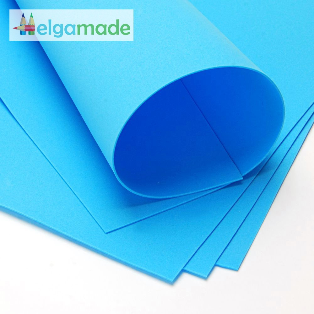 Фоаміран ТЕМНО-БЛАКИТНИЙ, 60x70 см, 0.8-1.2 мм, Іран, фото 1