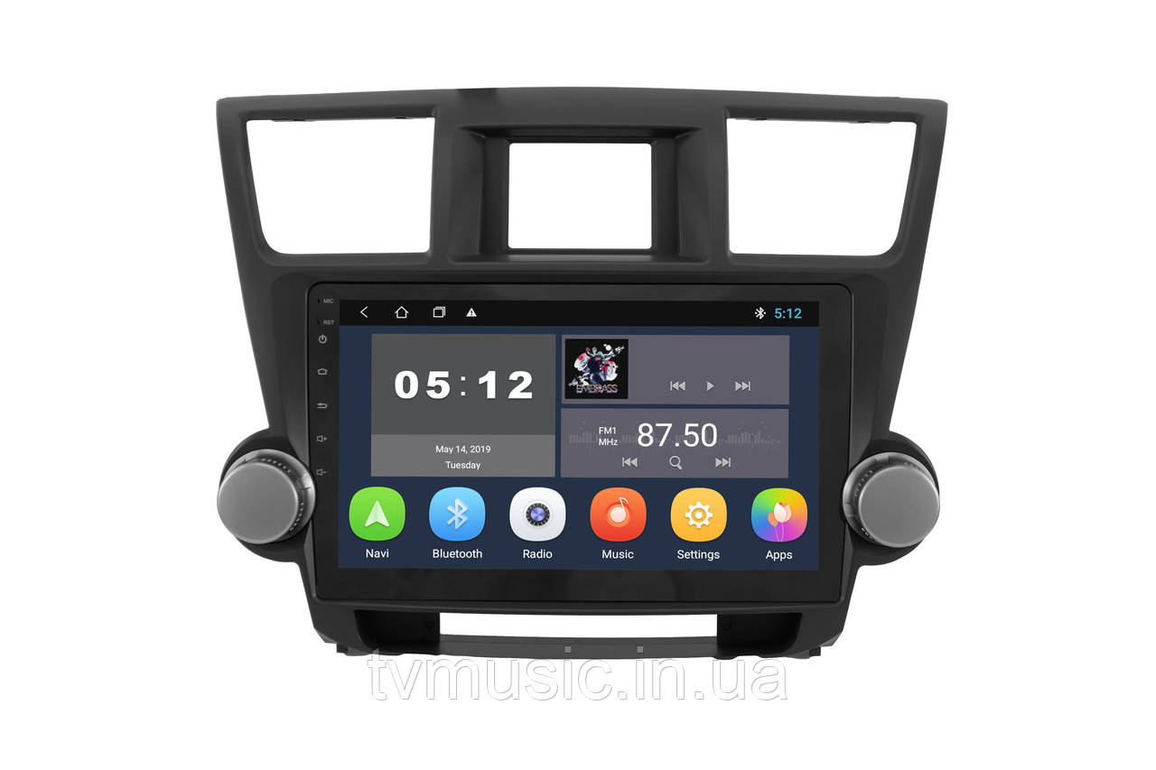 Штатна магнітола Sound Box SBM-8118 для Toyota Highlander 2007-2014, фото 1