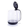 Чайник Kamille 1,7 л електричний з боросилікатного скла KM-1720B, фото 2